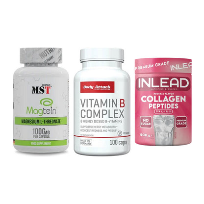 Ausdauer-Set: MST Magnesium + Body Attack + INLEAD Collagen – alle enthaltenen Artikel