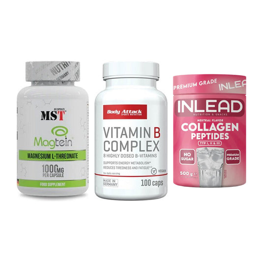 Ausdauer-Set: MST Magnesium + Body Attack + INLEAD Collagen – alle enthaltenen Artikel