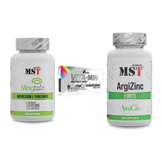 Ausdauer-Set: MST Magnesium + Olimp Vita-Min + MST ArgiZinc – alle enthaltenen Artikel