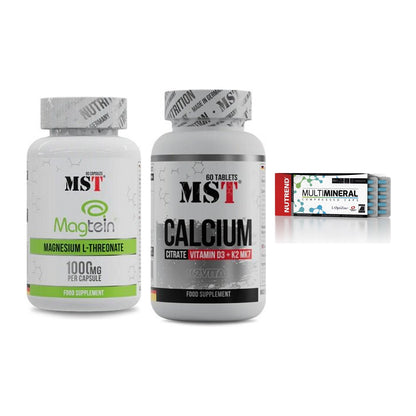 Ausdauer-Set: MST Magnesium + MST Calcium + Nutrend Multimin – alle enthaltenen Artikel