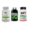 Ausdauer-Set: MST Magnesium + Scitec Mega + MST Vitamin D3 – alle enthaltenen Artikel
