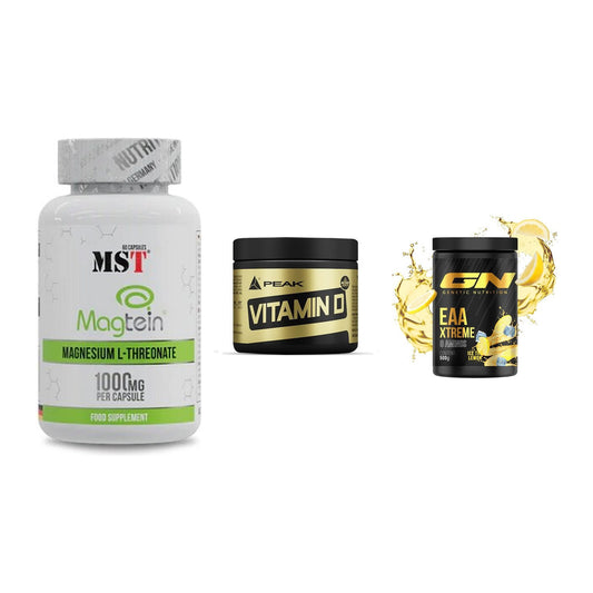 Ausdauer-Set: MST Magnesium + Peak Vitamin D + GN EAA Xtreme – alle enthaltenen Artikel