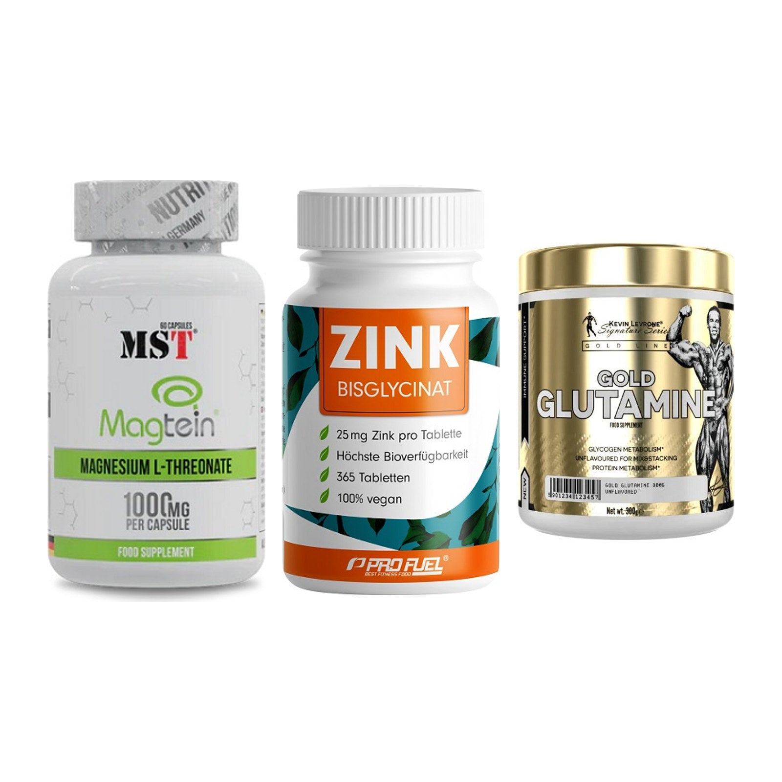 Ausdauer-Set: MST Magnesium + ProFuel Zink + Kevin Levrone – alle enthaltenen Artikel
