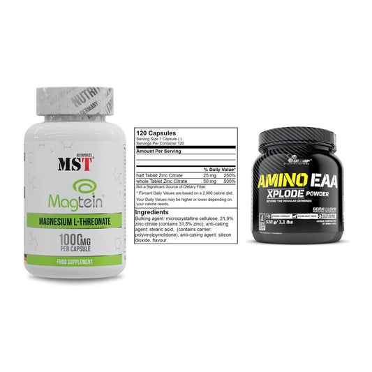 Ausdauer-Set: MST Magnesium + GN Zinc Citrate + Olimp Amino EAA – alle enthaltenen Artikel