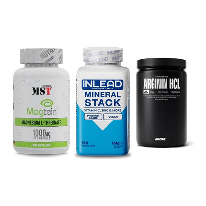 Ausdauer-Set: MST Magnesium + INLEAD Mineral + Big Zone L-Argin – alle enthaltenen Artikel