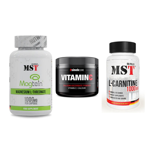 Ausdauer-Set: MST Magnesium + Sinob Vitamin C + MST L-Carnitine – alle enthaltenen Artikel