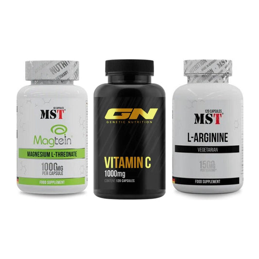 Ausdauer-Set: MST Magnesium + GN Vitamin C + MST L-Arginine – alle enthaltenen Artikel