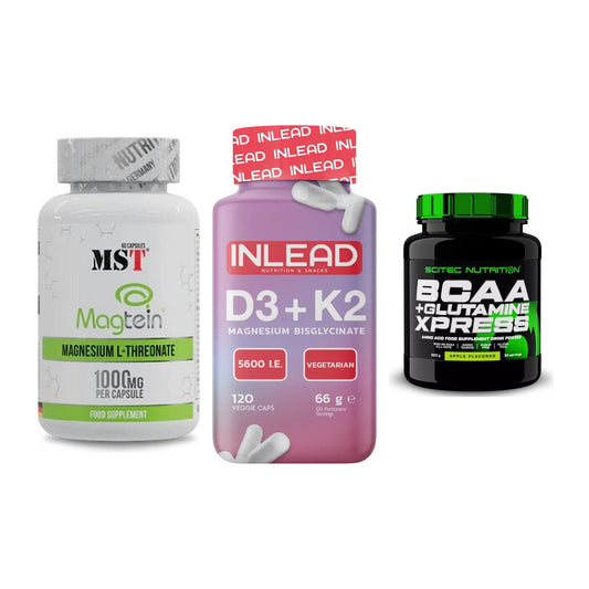 Ausdauer-Set: MST Magnesium + INLEAD Vitamin + Scitec BCAA – alle enthaltenen Artikel