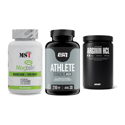 Ausdauer-Set: MST Magnesium + ESN Athlete + Big Zone L-Argin – alle enthaltenen Artikel