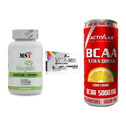 Ausdauer-Set: MST Magnesium + Olimp Vita-Min + Activlab BCAA – alle enthaltenen Artikel