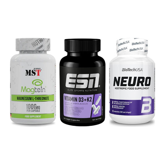 Ausdauer-Set: MST Magnesium + ESN Vitamin D3 + BioTech Neuro – alle enthaltenen Artikel