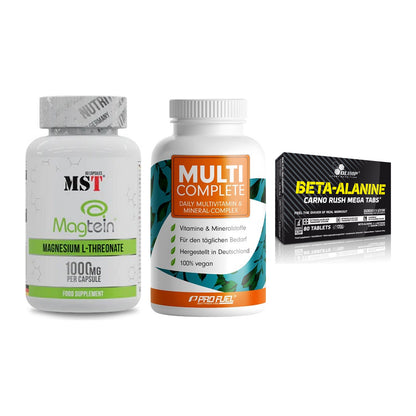 Ausdauer-Set: MST Magnesium + ProFuel MULTI + Olimp Beta-Alani – alle enthaltenen Artikel