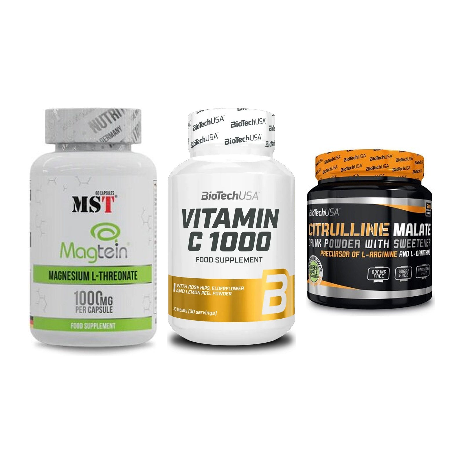 Ausdauer-Set: MST Magnesium + BioTech Vitamin + BioTech Citrulli – alle enthaltenen Artikel