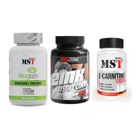 Ausdauer-Set: MST Magnesium + Big Zone Zink + MST L-Carnitine – alle enthaltenen Artikel