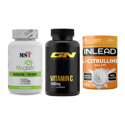 Ausdauer-Set: MST Magnesium + GN Vitamin C + INLEAD L-Citrull – alle enthaltenen Artikel