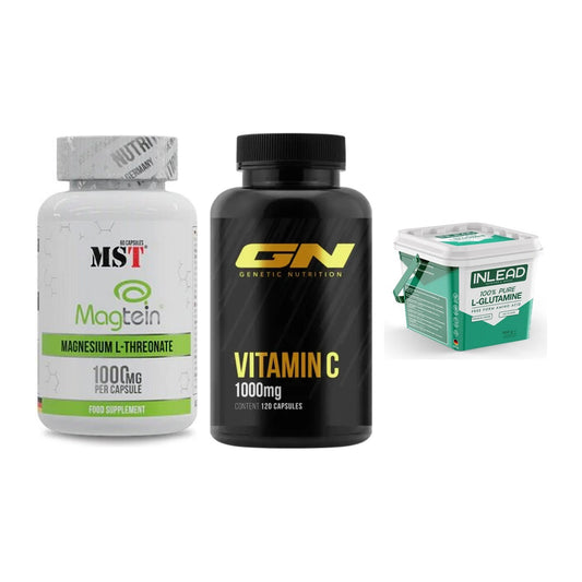 Ausdauer-Set: MST Magnesium + GN Vitamin C + INLEAD L-Glutami – alle enthaltenen Artikel