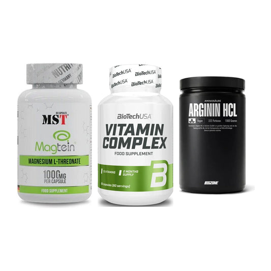 Ausdauer-Set: MST Magnesium + BioTech Vitamin + Big Zone L-Argin – alle enthaltenen Artikel