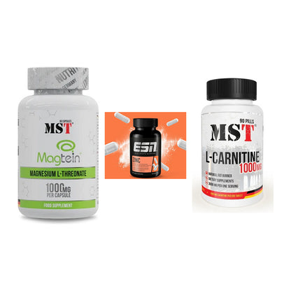 Ausdauer-Set: MST Magnesium + ESN Zinc + MST L-Carnitine – alle enthaltenen Artikel