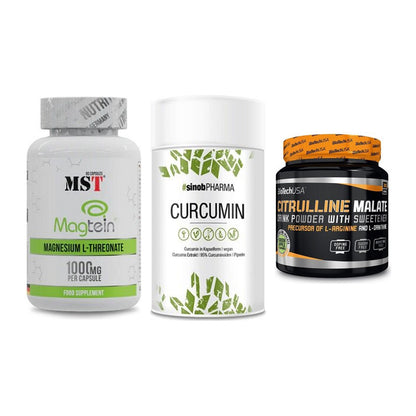 Ausdauer-Set: MST Magnesium + Sinob Curcumin + BioTech Citrulli – alle enthaltenen Artikel