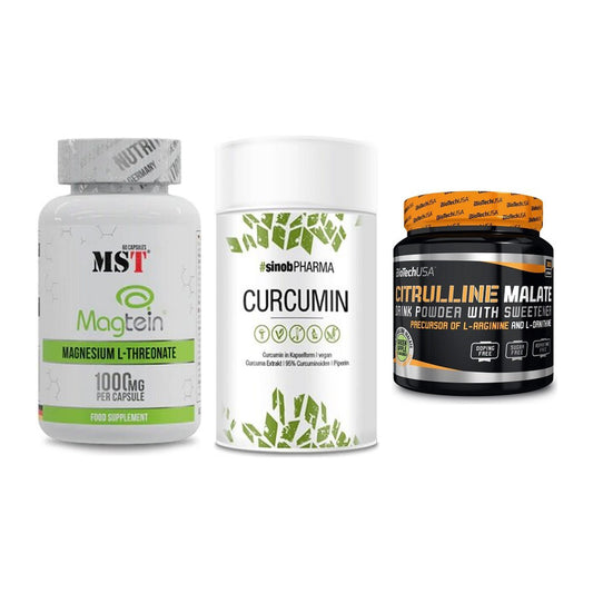 Ausdauer-Set: MST Magnesium + Sinob Curcumin + BioTech Citrulli – alle enthaltenen Artikel