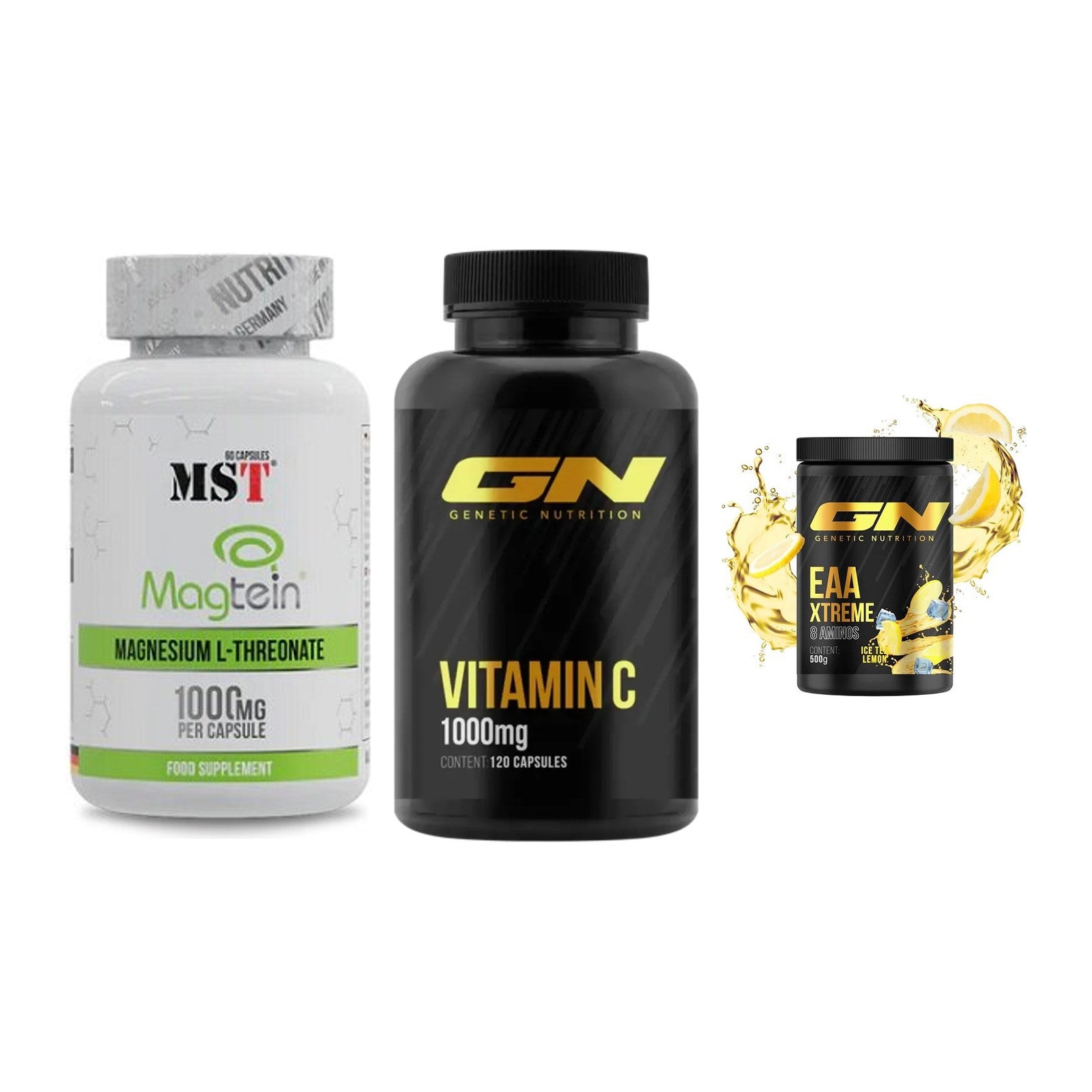 Ausdauer-Set: MST Magnesium + GN Vitamin C + GN EAA Xtreme – alle enthaltenen Artikel