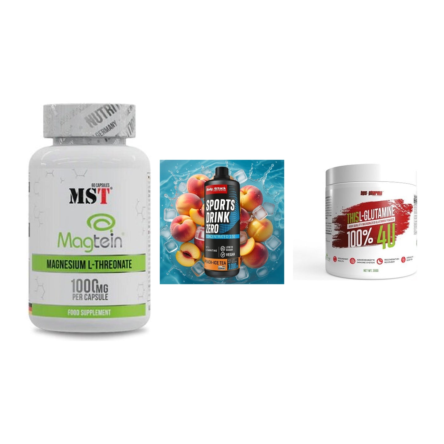 Ausdauer-Set: MST Magnesium + Body Attack + BPS-Pharma This – alle enthaltenen Artikel