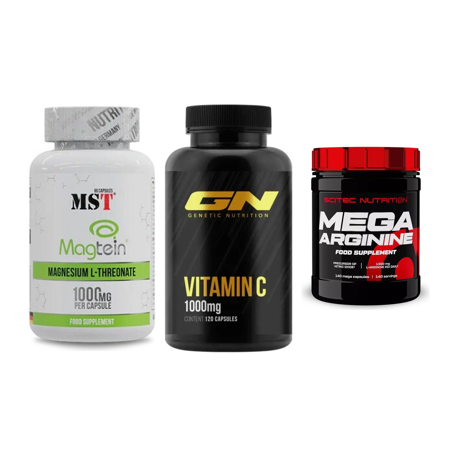 Ausdauer-Set: MST Magnesium + GN Vitamin C + Scitec Mega – alle enthaltenen Artikel