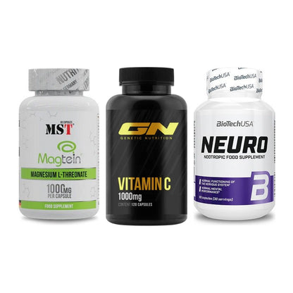 Ausdauer-Set: MST Magnesium + GN Vitamin C + BioTech Neuro – alle enthaltenen Artikel