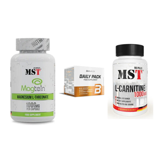 Ausdauer-Set: MST Magnesium + BioTech Daily + MST L-Carnitine – alle enthaltenen Artikel