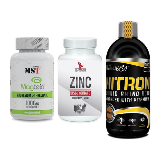 Ausdauer-Set: MST Magnesium + #GYMJUICE ZINC + BioTech Liquid – alle enthaltenen Artikel