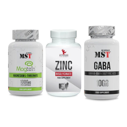 Ausdauer-Set: MST Magnesium + #GYMJUICE ZINC + MST GABA 1000mg – alle enthaltenen Artikel