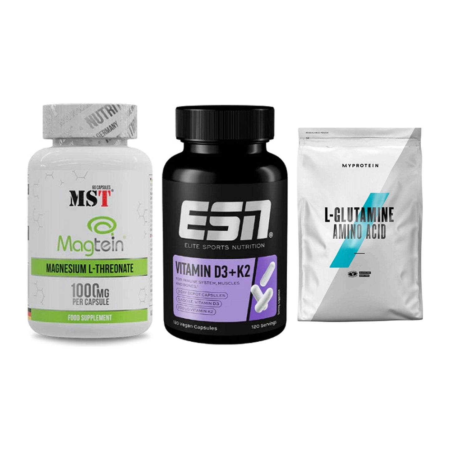 Ausdauer-Set: MST Magnesium + ESN Vitamin D3 + MyProtein – alle enthaltenen Artikel
