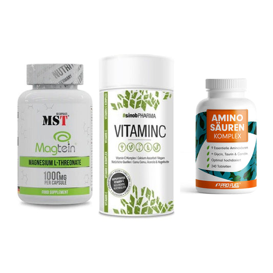 Ausdauer-Set: MST Magnesium + Sinob Vitamin C + ProFuel Aminosäu – alle enthaltenen Artikel