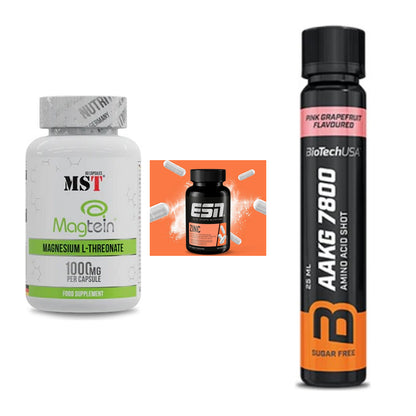 Ausdauer-Set: MST Magnesium + ESN Zinc + BioTech AAKG – alle enthaltenen Artikel