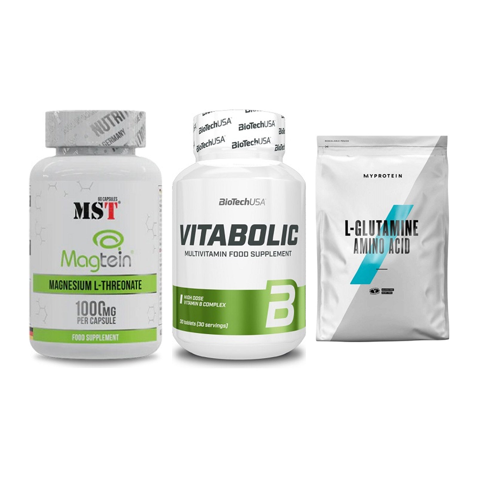 Ausdauer-Set: MST Magnesium + BioTech Vitaboli + MyProtein – alle enthaltenen Artikel