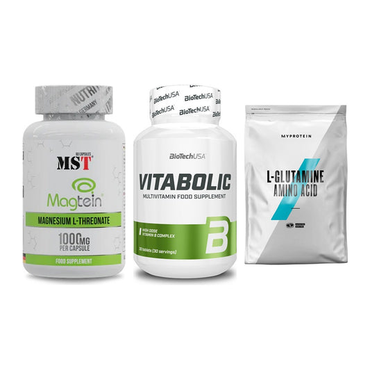 Ausdauer-Set: MST Magnesium + BioTech Vitaboli + MyProtein – alle enthaltenen Artikel