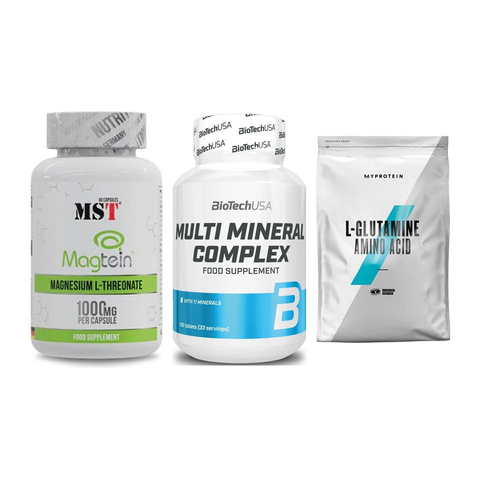 Ausdauer-Set: MST Magnesium + BioTech Multi + MyProtein – alle enthaltenen Artikel