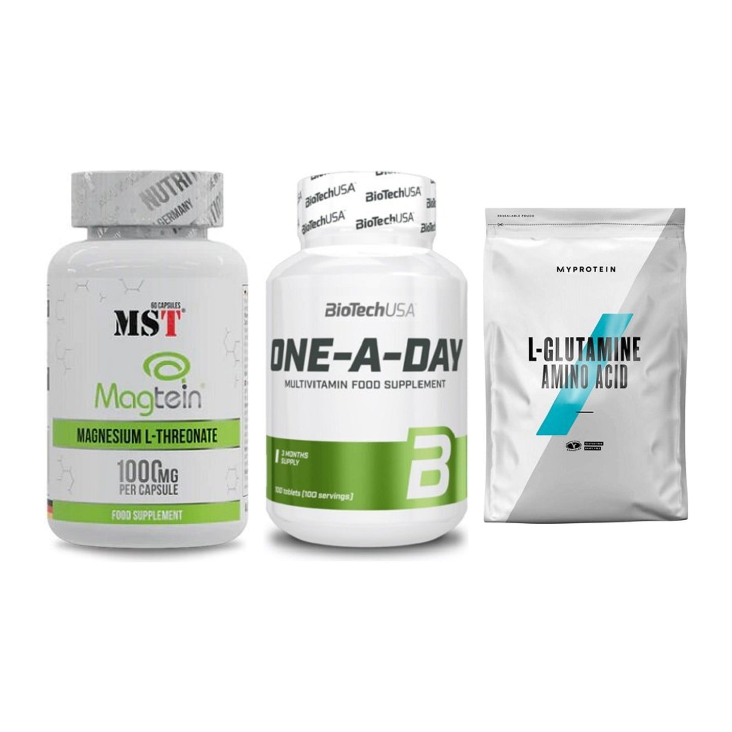 Ausdauer-Set: MST Magnesium + BioTech One A + MyProtein – alle enthaltenen Artikel
