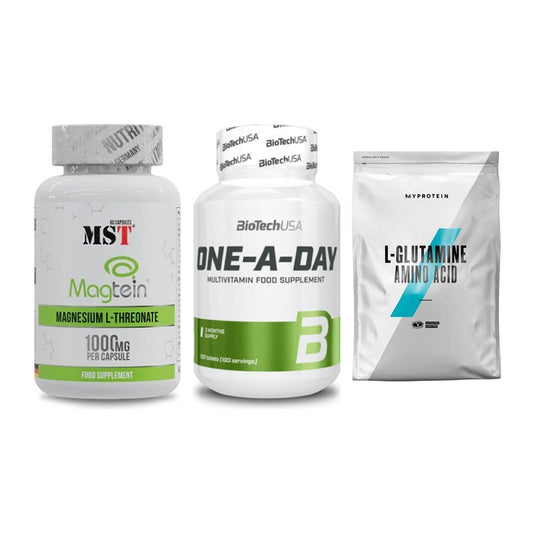 Ausdauer-Set: MST Magnesium + BioTech One A + MyProtein – alle enthaltenen Artikel