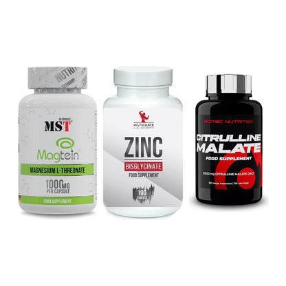 Ausdauer-Set: MST Magnesium + #GYMJUICE ZINC + Scitec Citrullin – alle enthaltenen Artikel