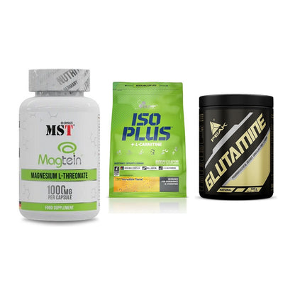 Ausdauer-Set: MST Magnesium + Olimp Iso Plus + Peak Glutamin – alle enthaltenen Artikel