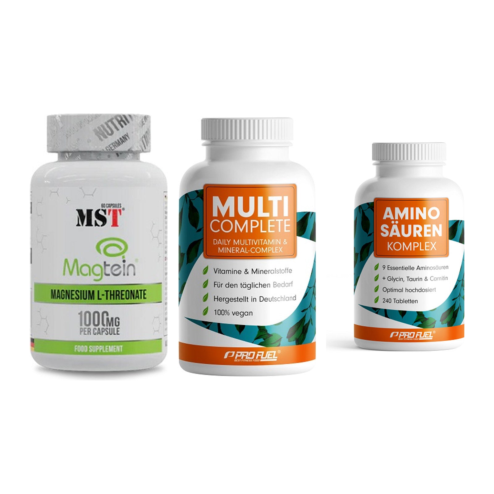 Ausdauer-Set: MST Magnesium + ProFuel MULTI + ProFuel Aminosäu – alle enthaltenen Artikel