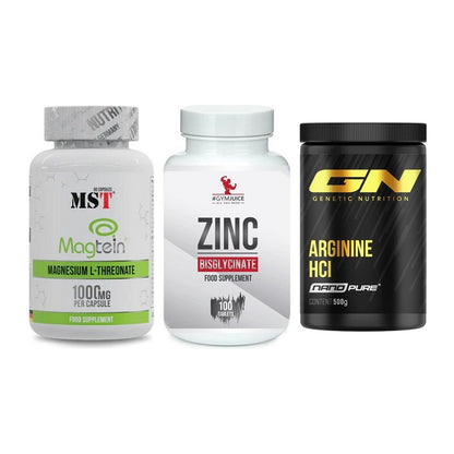 Ausdauer-Set: MST Magnesium + #GYMJUICE ZINC + GN Arginine HCL – alle enthaltenen Artikel