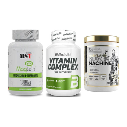 Ausdauer-Set: MST Magnesium + BioTech Vitamin + Kevin Levrone – alle enthaltenen Artikel