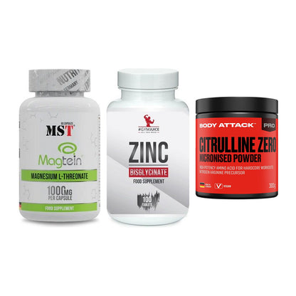 Ausdauer-Set: MST Magnesium + #GYMJUICE ZINC + Body Attack 100 – alle enthaltenen Artikel