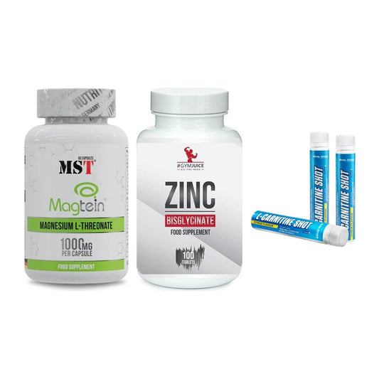 Ausdauer-Set: MST Magnesium + #GYMJUICE ZINC + Body Attack – alle enthaltenen Artikel