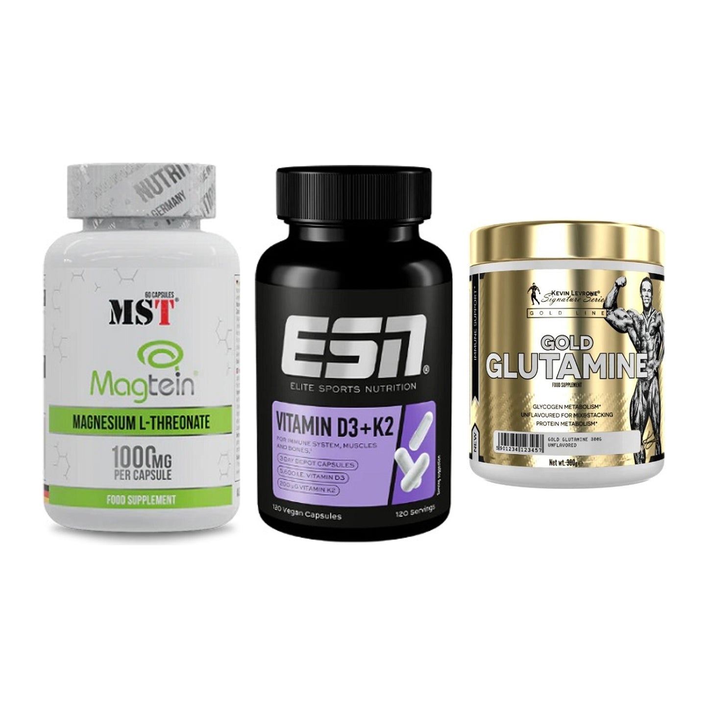 Ausdauer-Set: MST Magnesium + ESN Vitamin D3 + Kevin Levrone – alle enthaltenen Artikel