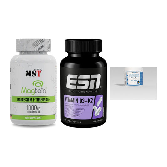 Ausdauer-Set: MST Magnesium + ESN Vitamin D3 + NNT Citrullin – alle enthaltenen Artikel