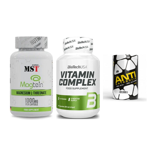 Ausdauer-Set: MST Magnesium + BioTech Vitamin + FA Nutrition – alle enthaltenen Artikel