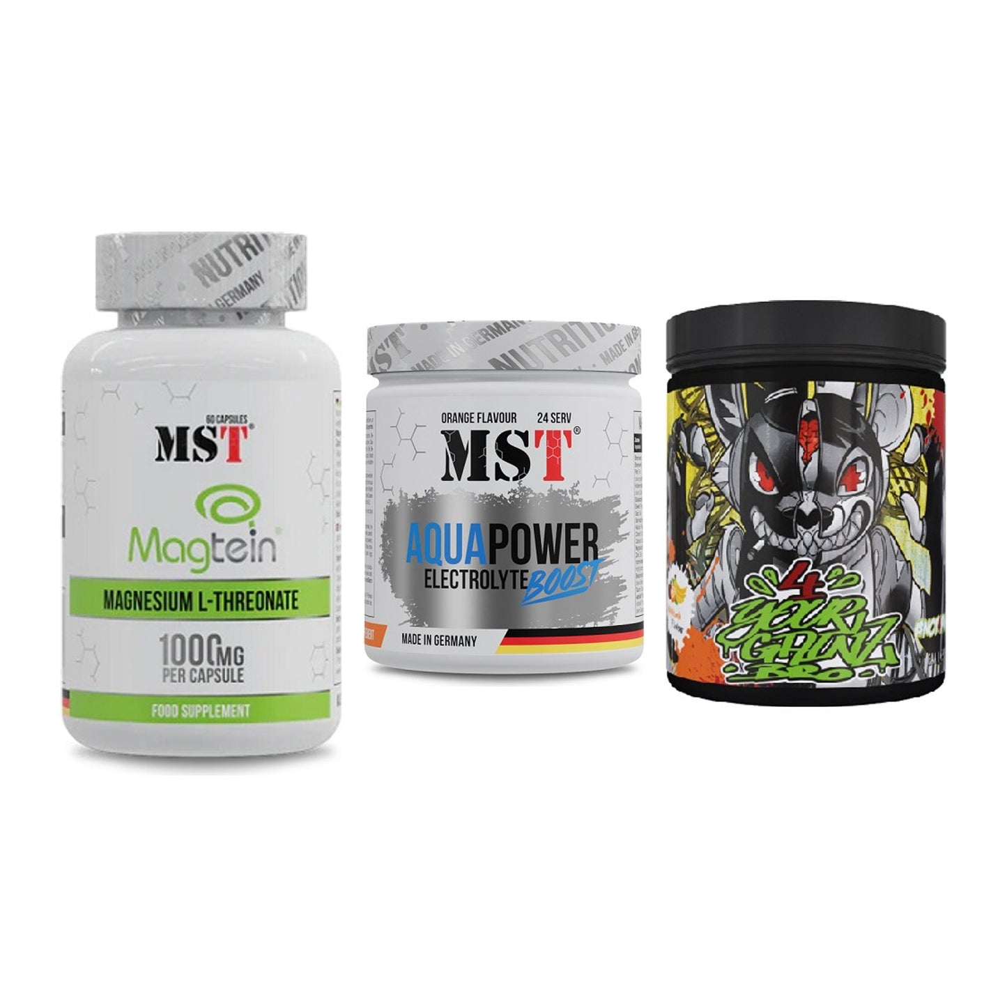 Ausdauer-Set: MST Magnesium + MST Aqua Power + BPS-Pharma EAA´s – alle enthaltenen Artikel